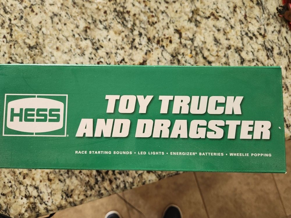 Hess Truck With Dragster.  Never Opened 