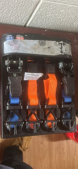 Heavy Duty Ratchet Straps + Tie Downs Set