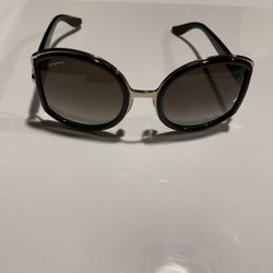 Woman’s Sunglasses Model SF719S 238, Metal & Plastic Frames In Black, By Salvatore Ferragamo, No Case,  