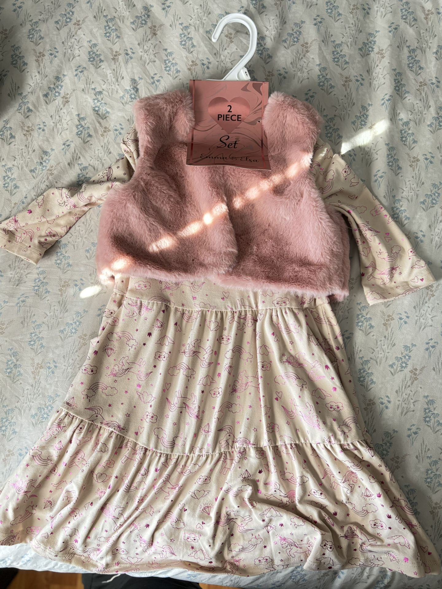 2 Piece Toddler Long Sleeve Dress