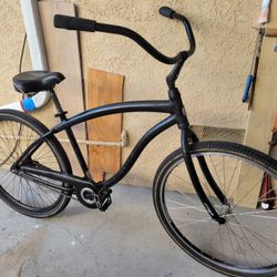 Black Beach Cruiser 29er Tall &Med Rider 