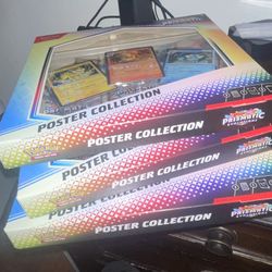 3X Prismatic Evolutions Poster Collection Boxes 