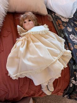 Porcelain Doll with music box