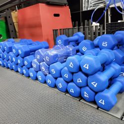 NEOPRENE DUMBBELLS🔹SPORTS FITNESS GYM EQUIPMENT 