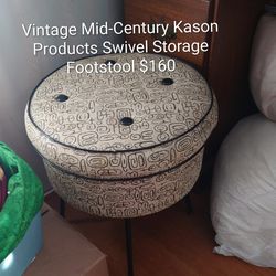 Kason Swivel Storage Footstool