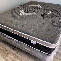 Full Oasis Thermal Comfort Europillow Top 12inch Matres Andboxspring!!