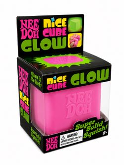 NeeDoh Pink Glow Cube – Free Shipping