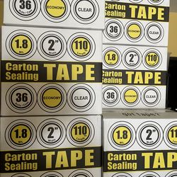 Packing tape 1.8mil 2” x 110 yards 36 rolls clear