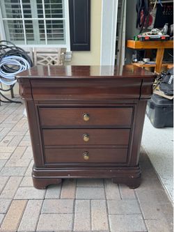 Louis Philippe Style Cherry Nightstand Drawer— Solid Wood