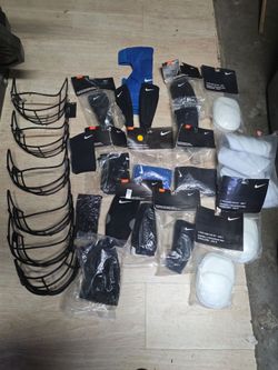 Nike, UnderArmour, and Riddell Football/Baseball Protective Gear/sleeves and baseball helmet cages