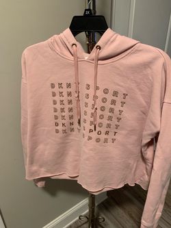 DKNY Sport Cropped Hoodie Pink 2X