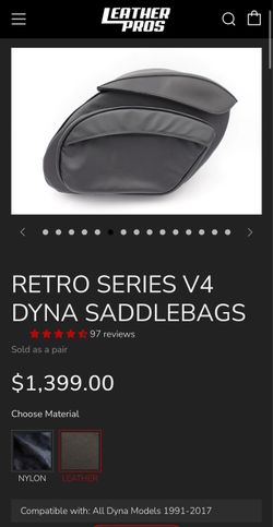 LeatherPros Dyna Leather Saddlebags