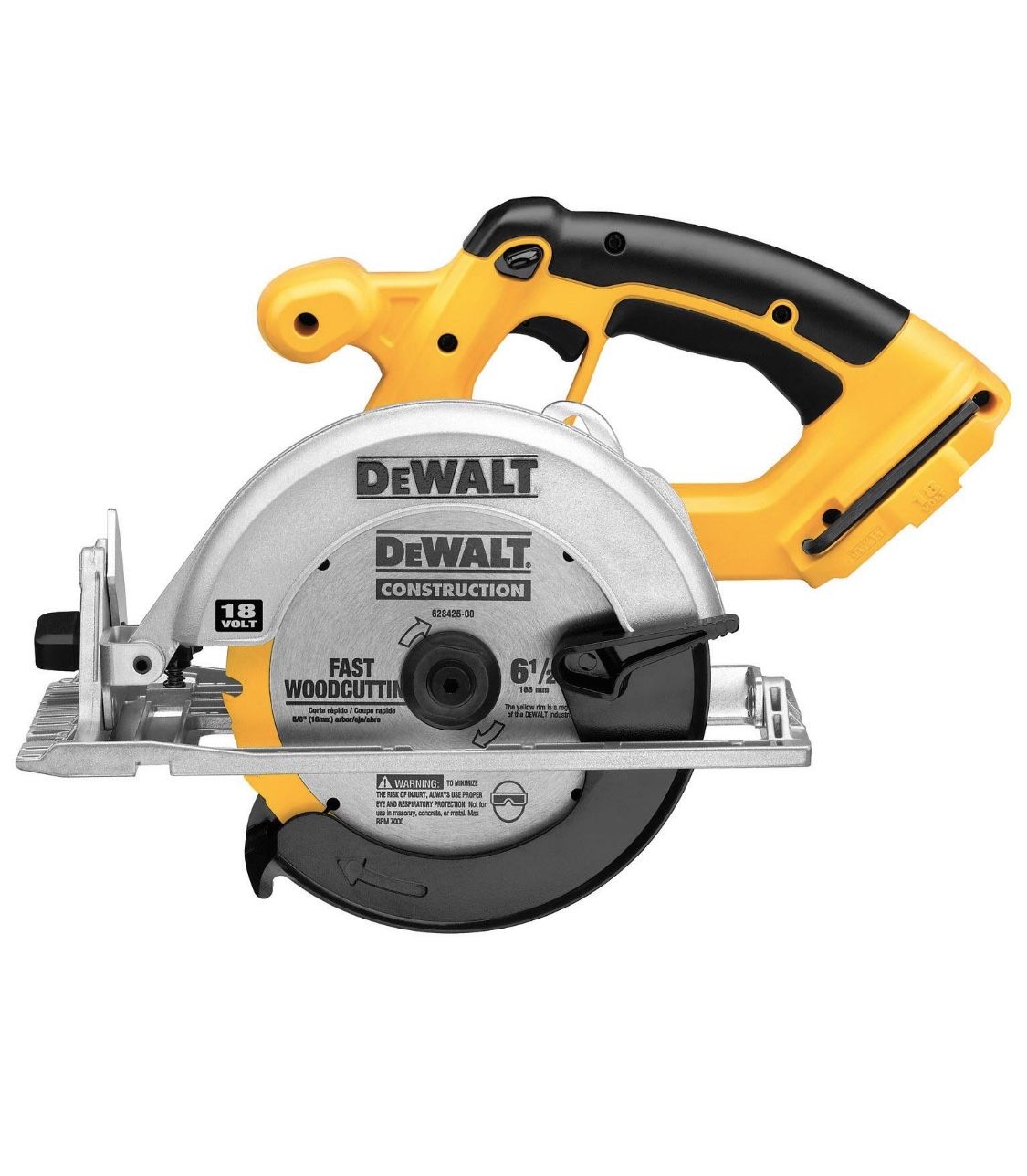 DEWALT DC390B 6-1/2-Inch 18-Volt Cordless Circular Saw (Tool Only)