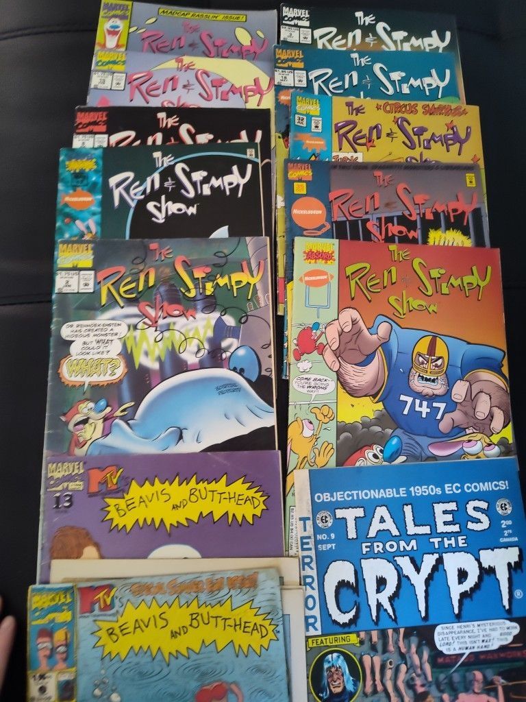 1990s Comics (13) Total Ren And Stimpy And Bevis And Butthead And Tales From The Crypt