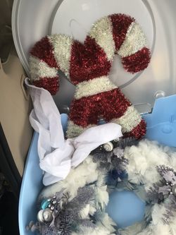 Christmas decorations and tree