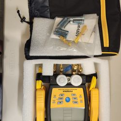 SMAN Refrigerant Manfold and Micron Gauge.    SM480V