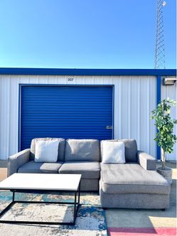 Delivery Available 🚚 | Light Gray L Sectional