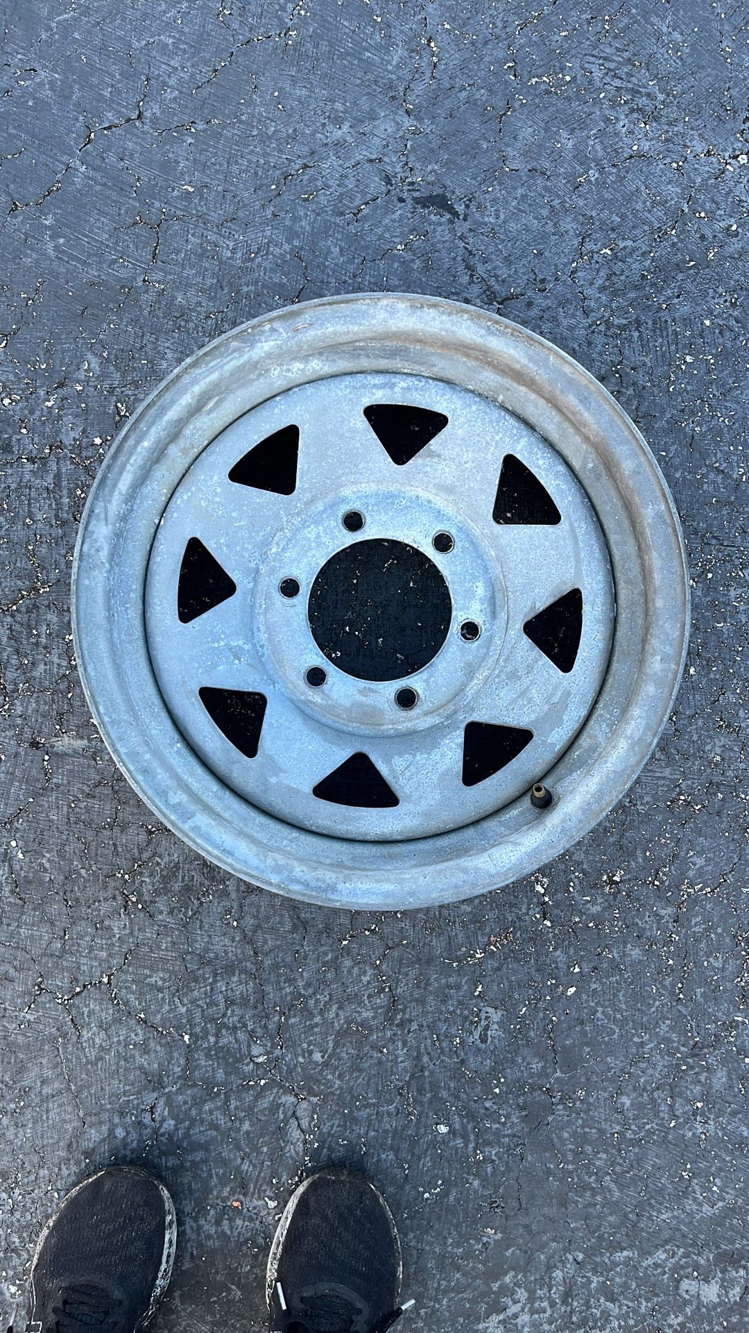 Used 15” Trailer Wheel Galvanized 6 Lug