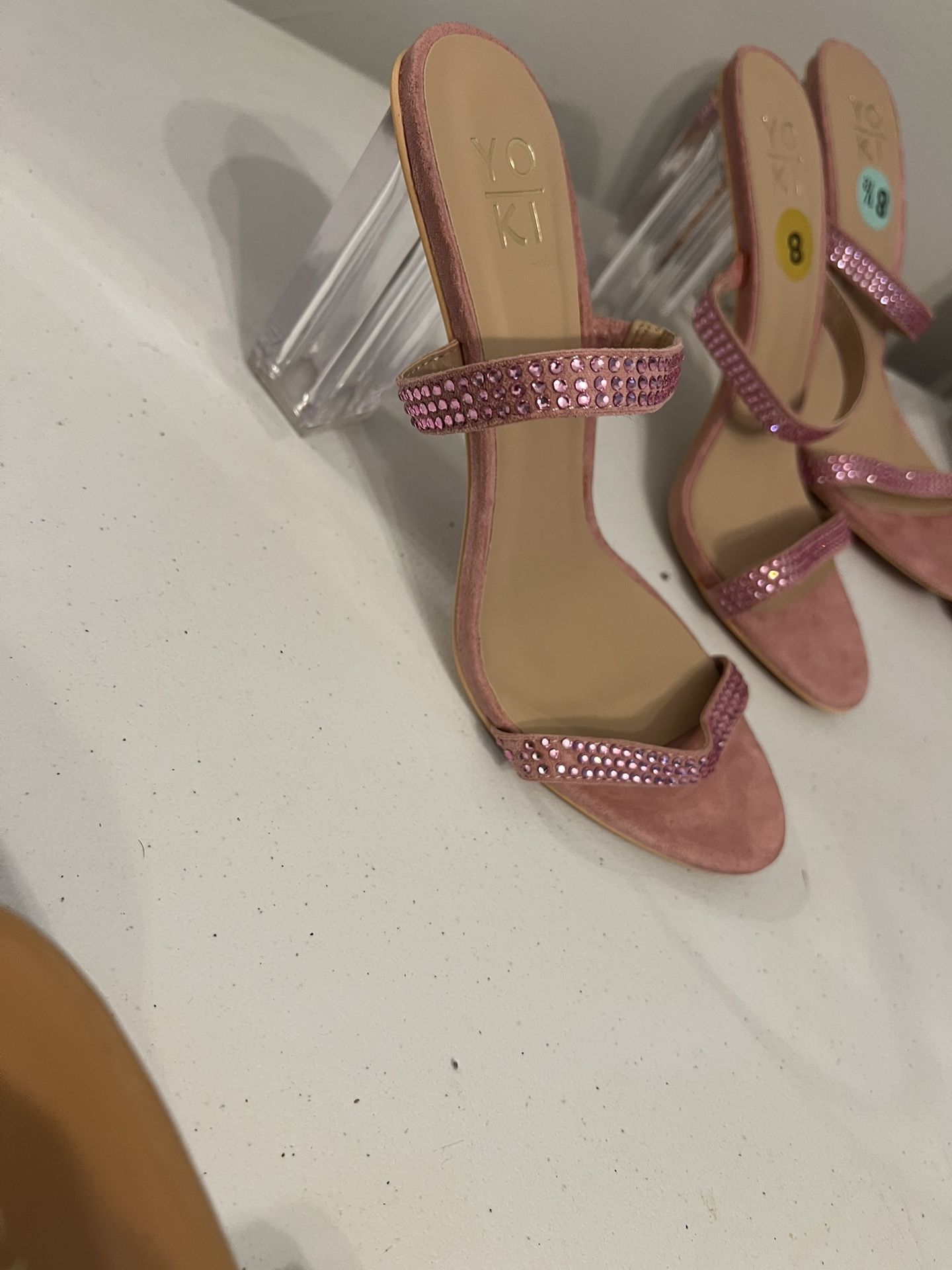 Brand New Women Pink Sandal Heels Sizes 7-9