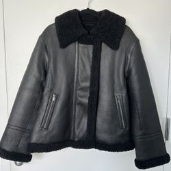 Theory Shearling Moto Jacket