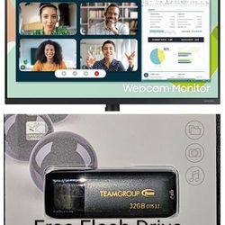 SAMSUNG S40VA Series 24-Inch Computer Monitor, HDMI, Webcam/Free Flash Drive NIB