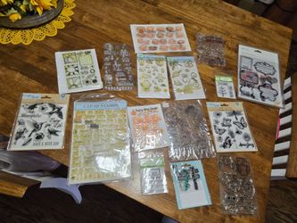 Mixed Lot of Clear Stamps for Crafting