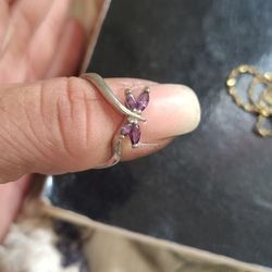 Amethyst White Gold Ring 