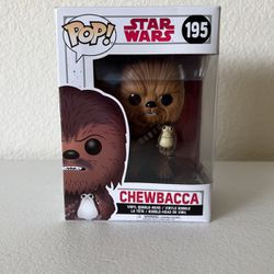 Star Wars Funko #195 Chewbacca &Porg