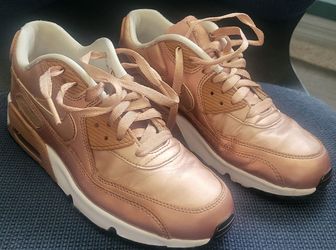 Limited Nike Air Max 90 Metallic Bronze Rose Gold 859633-900 Sneakers SZ 6.5Y