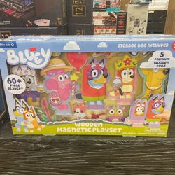 Bluey Wooden Magnetic Playset