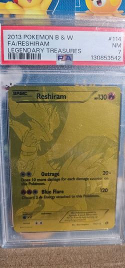 Full art reshiram pokemon black and white legendary treasures