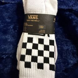 Men’s Vans Crew Socks 9.5-13  Nwt 3 Pack 