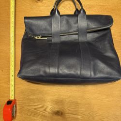 3.1 Philip Lim 31 Hour Bag Navy Leather
