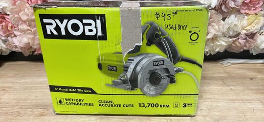 RYOBI 12 -Amps 4 in. Blade Corded Wet Tile Saw