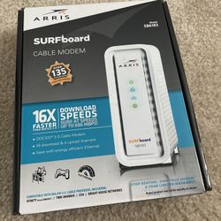 ARRIS - SURFboard SB6183 16 x 4 DOCSIS 3.0 Cable Modem - White