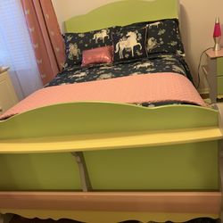 Girls Bedroom - Full Bed  Plus A White Dresser