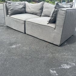 2 Piece Modular Sectional Couch