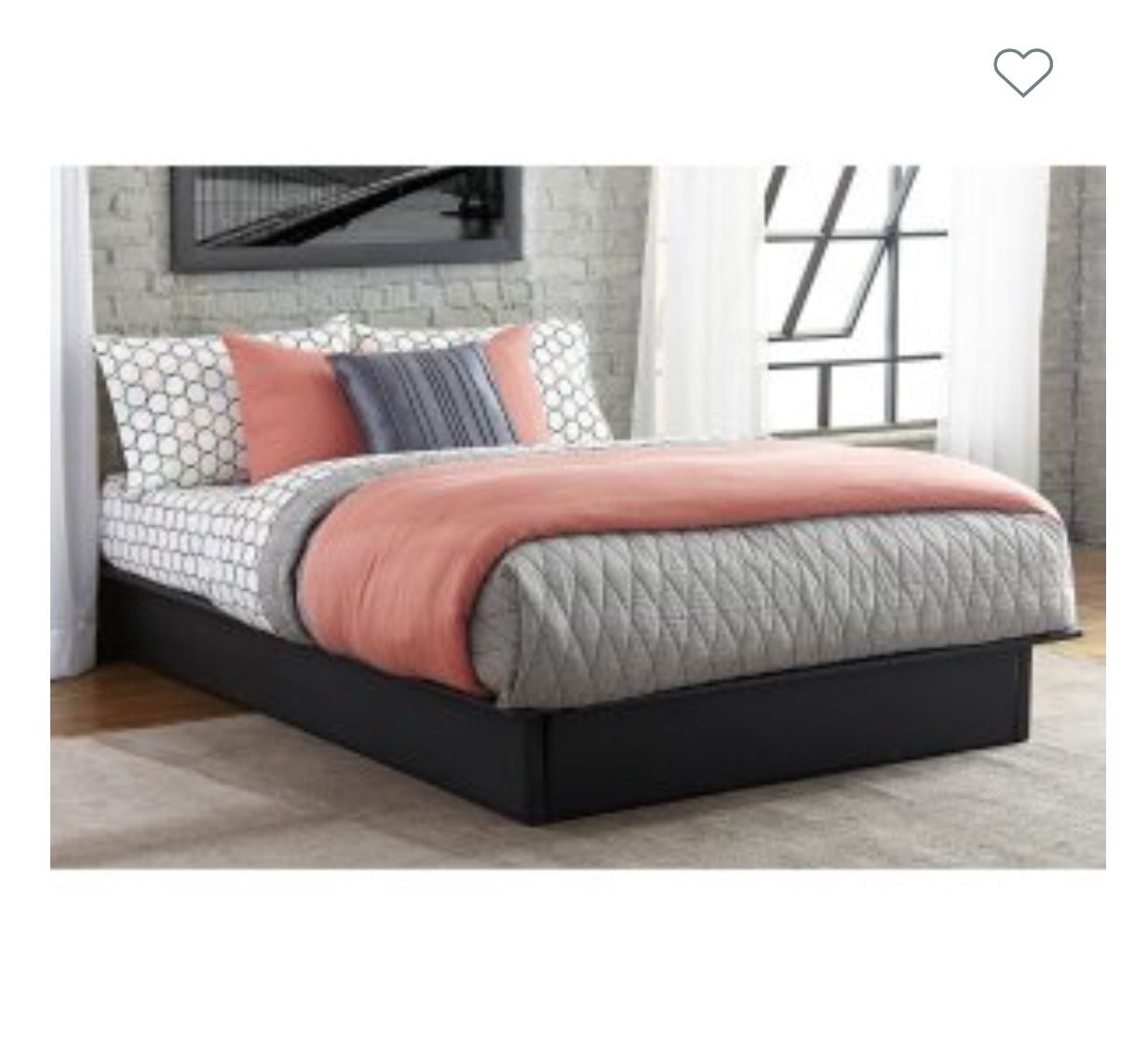 Twin DHP Maven Upholstered Platform Bed Linen Gray, just add mattress