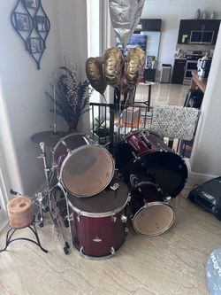 Percussion Plus Drum Set with 8 Pcs. $250 or Best Offer.