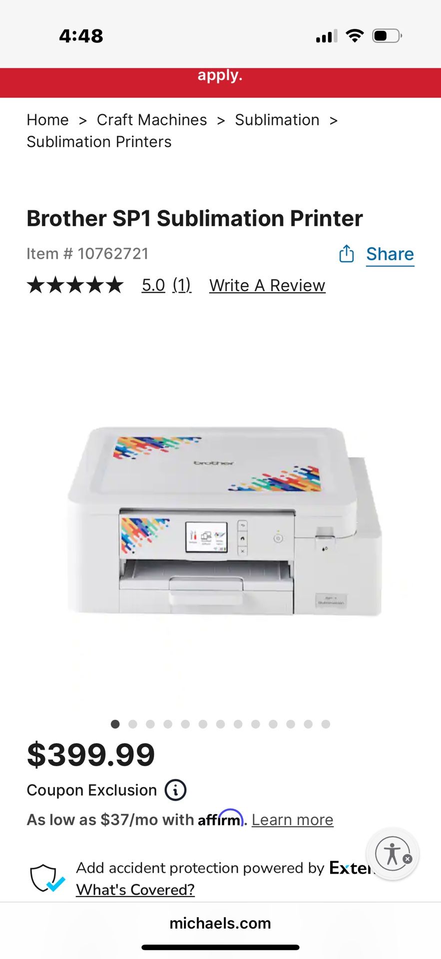 Brother Sublimation Printer-SP 1