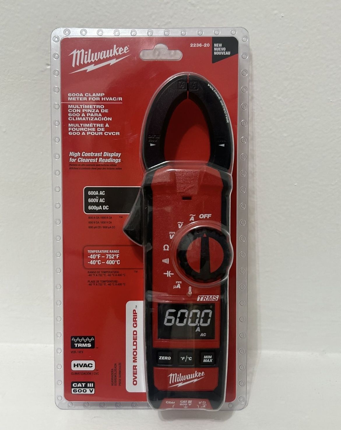 Milwaukee 600 Amp AC/DC Digital Clamp Meter