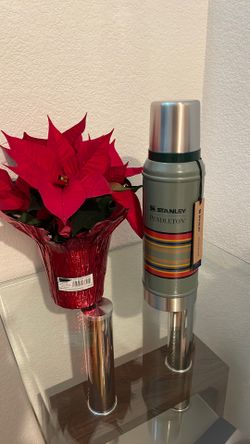 Stanley Pendleton 32 Oz Stainless Steel Thermos Hammer stone Green 