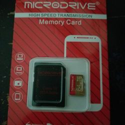 BRAND NEW MEMORY SD CARD AND ADAPTER..FOR CELLPHONE &..MORE 