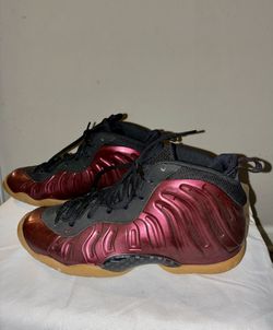 Nike Shoes Boys Youth Foamposite Maroon
