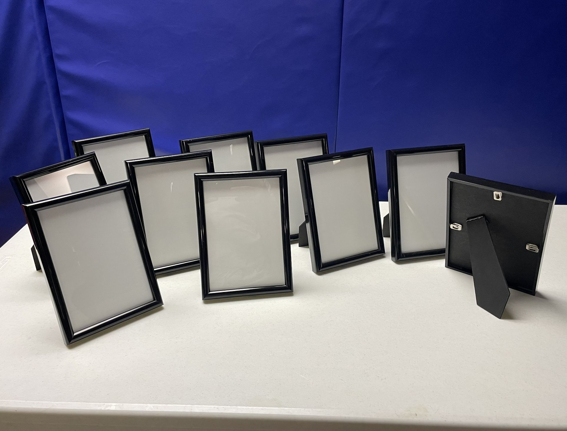5x7 Glass Picture Frames - Black