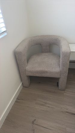 Boucle Barrel Accent Chair