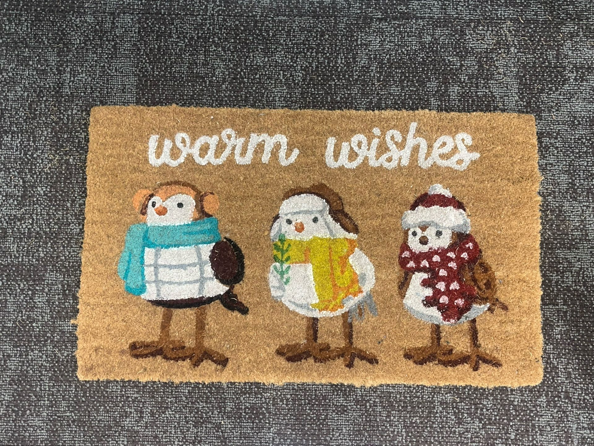 Warm Wishes Outdoor Welcome Mat