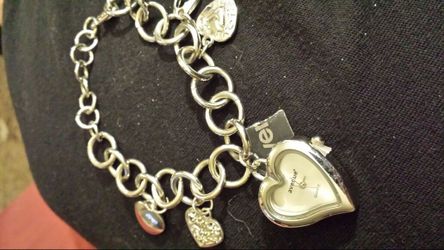 Bracelet w charms and watch