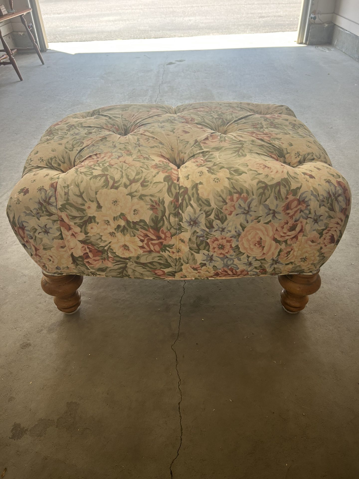 Floral Ottoman 