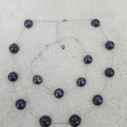 Station Necklace Edison Pearl Jewerly Set